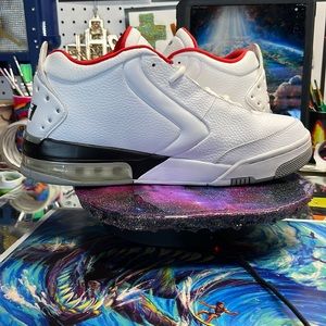 Jordan white and silver big fund size 12 nine of 10